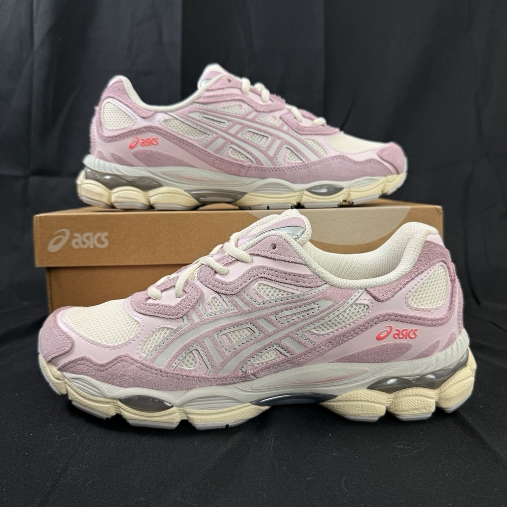 Asics Gel-NYC Cream Rose‎ Water Pink 1203A383-106 Women's Size 9.5 Mens Size 8